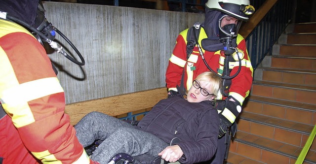 Schwieriges Szenario: Feuerwehr bt er...se im Umgang mit Menschen mit Handicap  | Foto: Andrea Steinhart
