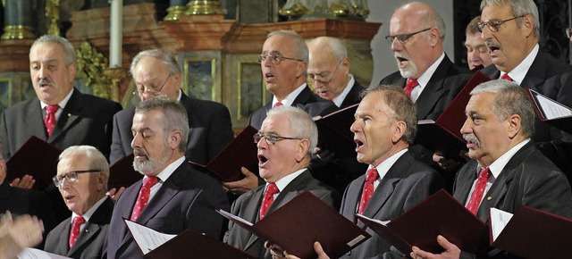 Snger aus Windschlg im Kloster Unserer Lieben Frau   | Foto: Peter Heck