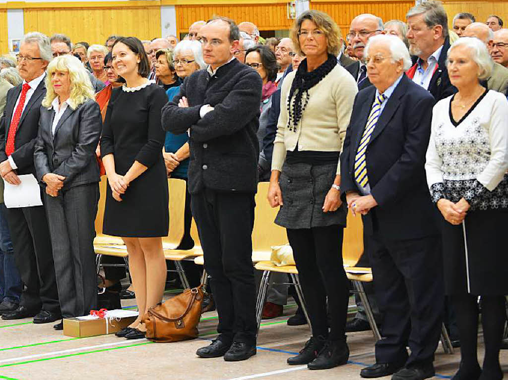 Impressionen zur Vereidigung von Brgermeister Tobias Benz in der Hochrheinhalle