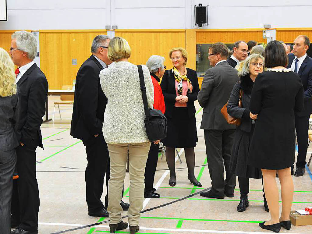 Impressionen zur Vereidigung von Brgermeister Tobias Benz in der Hochrheinhalle