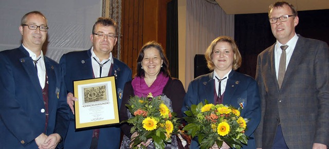 Ehrungen beim Musikverein Bahlingen (v...                                        | Foto: Alfred Peter