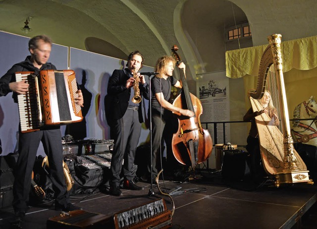 Jazz mit Quadro Nuevo im Gewlbekeller des Museums   | Foto: Heilemann