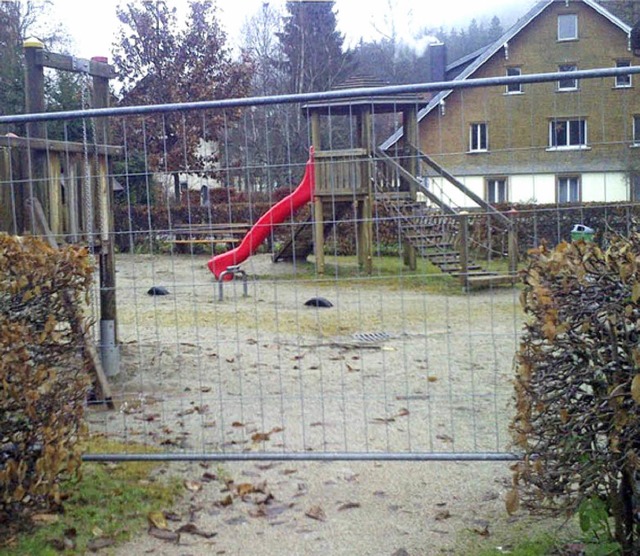 Der Schein trgt, der Spielplatz ist von der Scheuerlenstrae her zugnglich.   | Foto: Privat