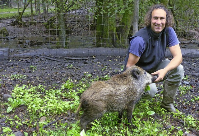 Das Wildgehege ist dem Bad Sckinger G... Gabriel Hieke (Bild) lieb und teuer.   | Foto: Archivbild: Marion Rank