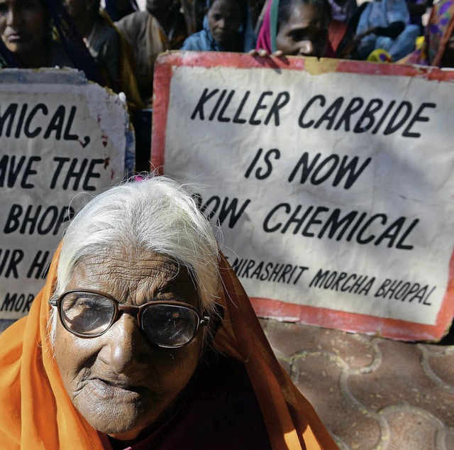 Demonstration fr mehr Entschdigungen in Bhopal   | Foto: AFP