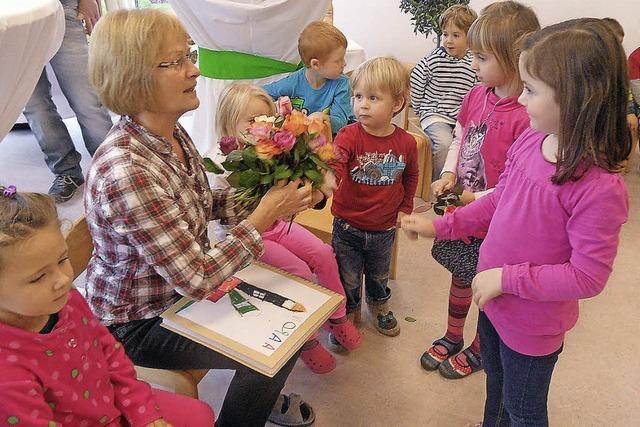 Abschied mit Rosen von Rita Keller in Buchenbach