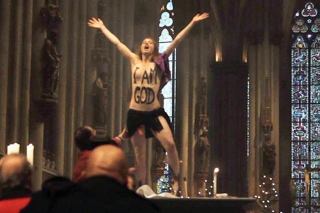 Femen-Aktivistin nach Protest im Klner Dom verurteilt