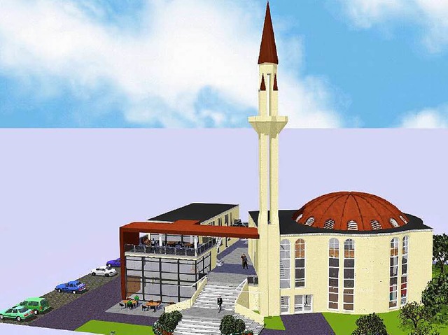 So sollte das Kulturzentrum mit Mosche...t hat sich der Grundriss verkleinert.   | Foto: Gemeinde