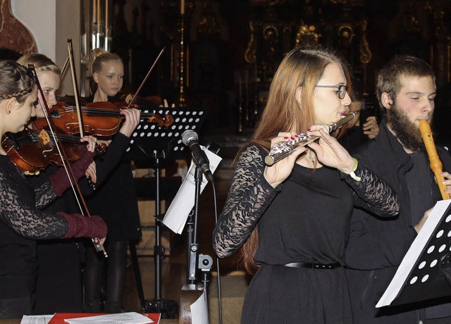 Ein Genuss beim Konzert des Scheffelgy...onja Ebner an der Querflte (rechts).   | Foto: Rita Freidl