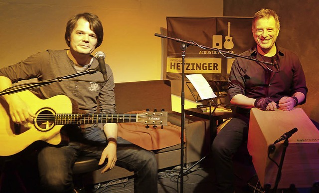 Harmonisches Duo: Jrgen Ott (links) und Patric Oliver Hetzinger   | Foto: Hast