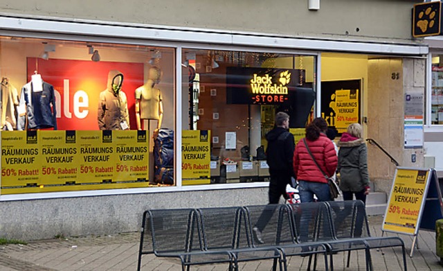 Der Jack-Wolfskin-Store in der Hauptstrae    | Foto: hsl