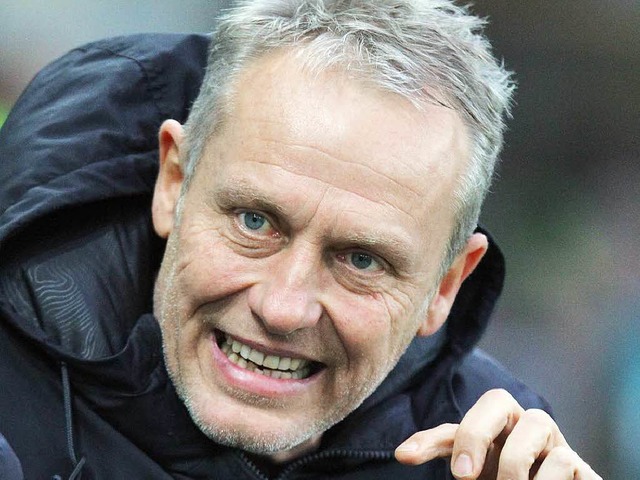 Christian Streich wurde in Paderborn nach Rcktrittsgedanken gefragt.  | Foto: dpa