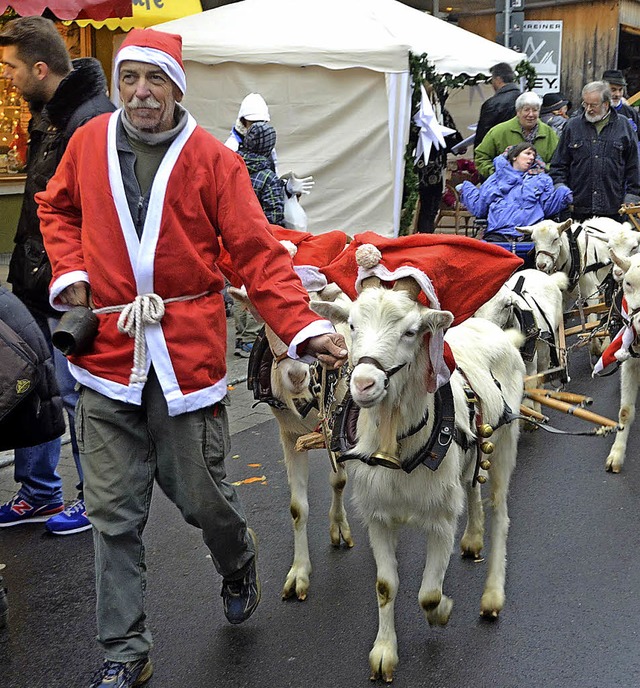 Ein Nikolaus-Gespann mit sechs &#8222;...die  Kindertanzgruppe von Holy Fire.    | Foto: Miloslavic