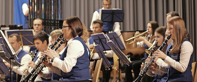 Glanzvoll und gekonnt: Das Orchester d...usikvereins bei seinem Jahreskonzert.   | Foto: Martina Faller
