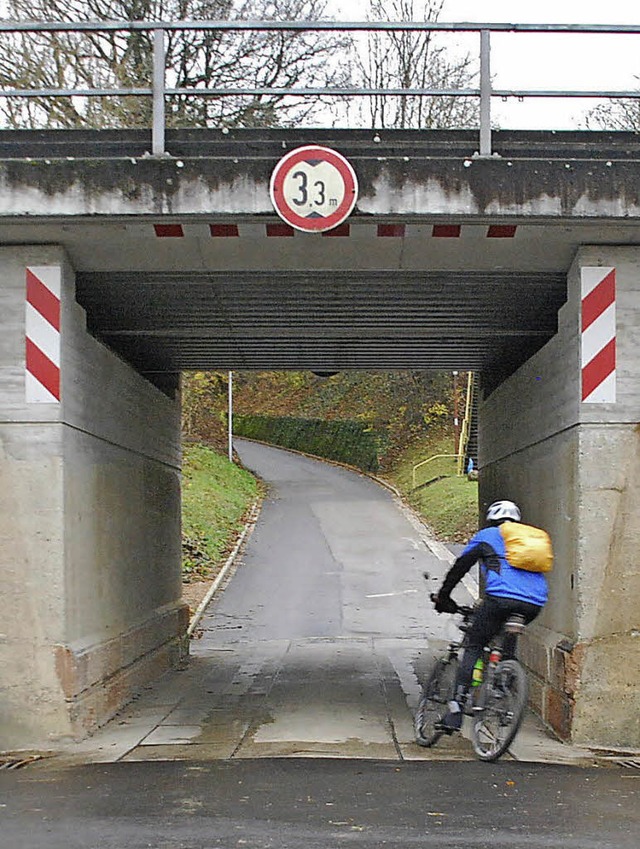 hnlich steil wie beim Kraftwerk, wird&#8217;s bei Riedmatt werden.   | Foto: Staub