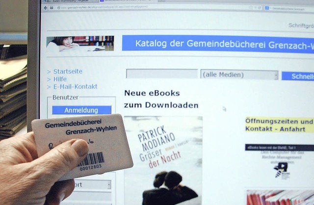 E-Books oder Hrbcher zum Downloaden ...gebot der Gemeindebcherei kommt an.    | Foto: Ralf Staub