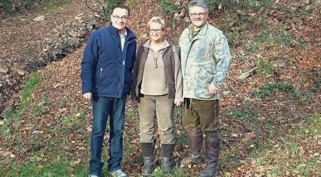 Marcel Schwehr mit   Daniela Appel und Frank Waibel  | Foto: Bro Schwehr