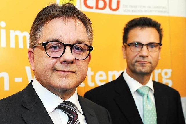 Hauk gibt Fraktionsvorsitz an CDU-Spitzenkandidat Wolf ab