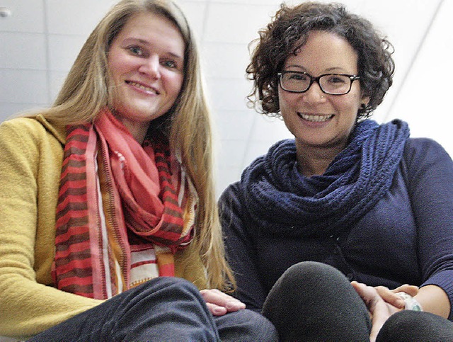 Simona Winkler (links) und Ribanna Sch...ortragsreihe ihren Erfolg fortsetzen.   | Foto: Jrn Kerckhoff