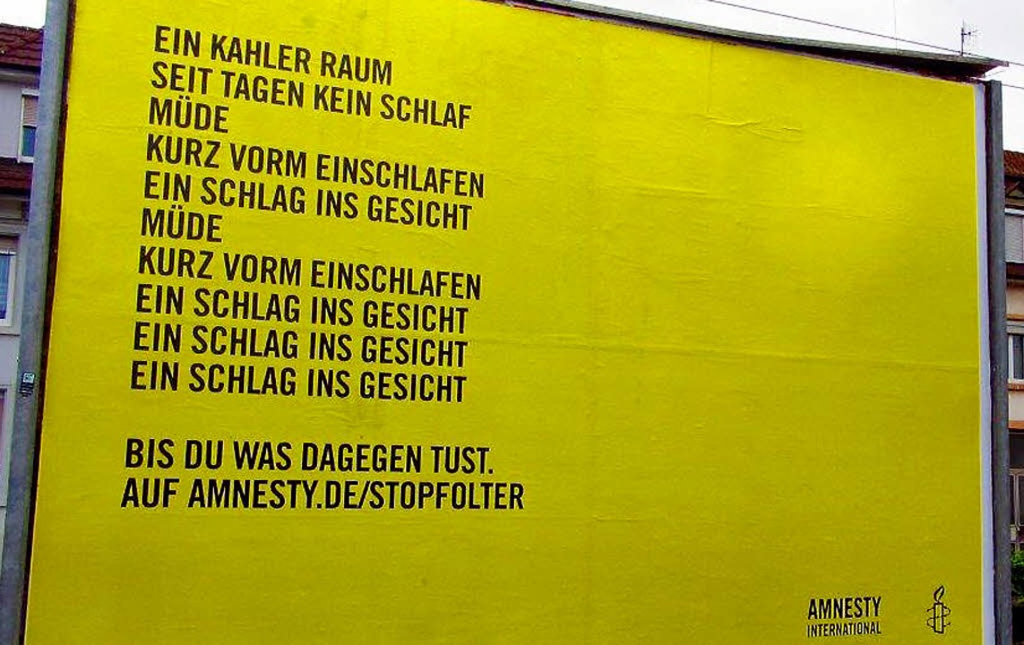Folterbericht für Entsetzen Ausland Badische Zeitung