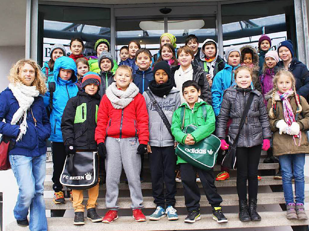 Die Klasse 4 der Grund- und Werkrealschule ZweiTlerLand mit ihrer Lehrerin Frau Nicole Quint