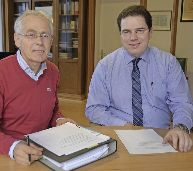 Artur Klausmann (links) und  Tobias Link.   | Foto: Martin Wunderle