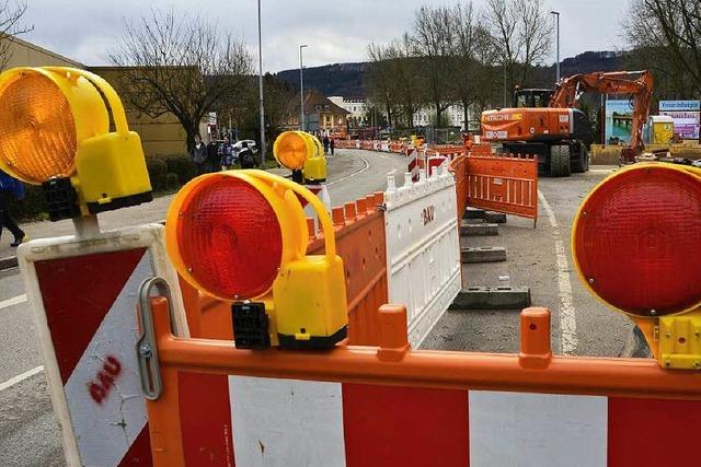 Grobaustelle in Bad Sckingen wird frher abgebaut als geplant