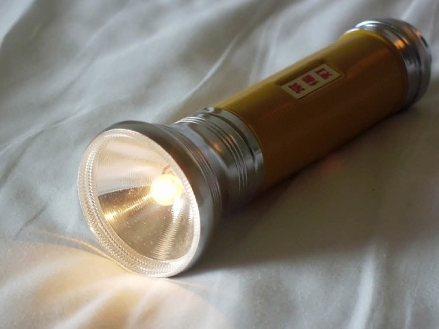 Der Vierjhrige spielte mit einer Taschenlampe im Bett.  | Foto: laurent dambies - Fotolia