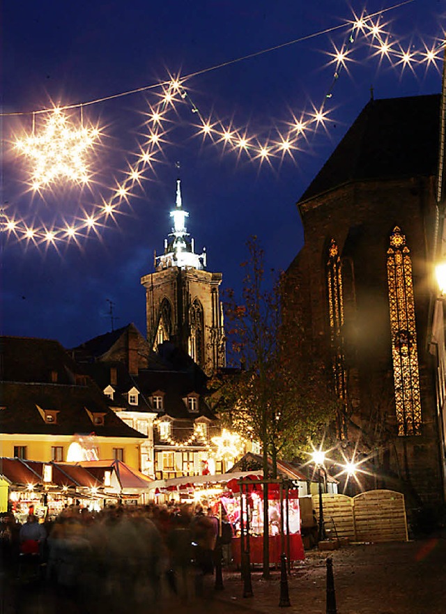 Leuchtende Buden in Colmar  | Foto: Pictural - Colmar