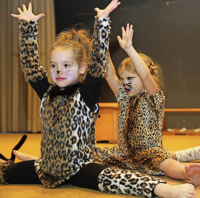 Die TG-Kinder als kleine Leoparden    | Foto: Sandra Decoux-Kone