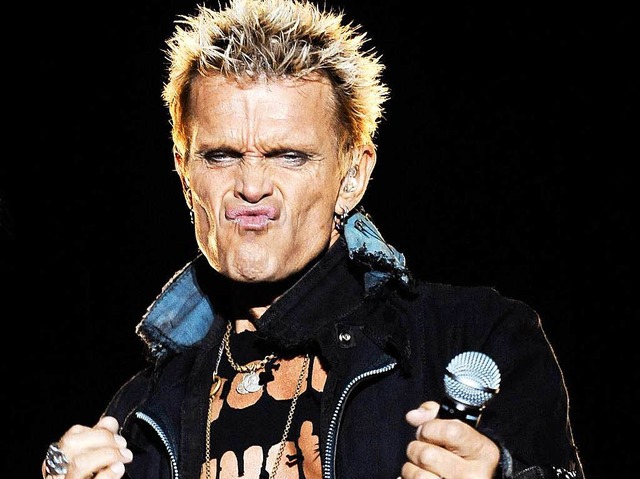 &#8222;Wasserstoffgebleichter Alptraum eines Rockers&#8220;: Billy Idol   | Foto: DPA