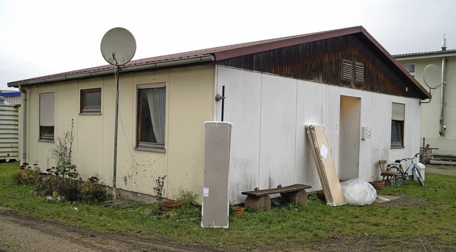 Ein Haus der  Schliengener Asylbewerberunterkunft   | Foto: Hartenstein