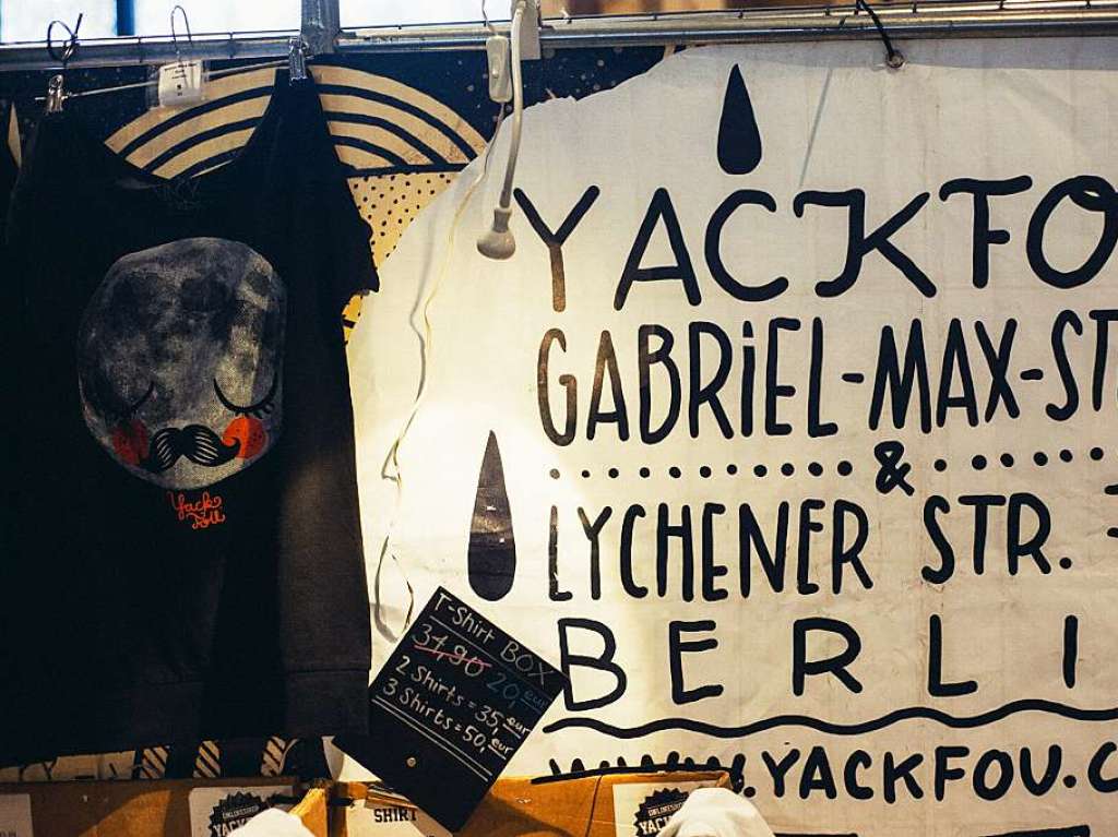 T-Shirts, Taschen und Dekogegenstnde fr modebewusste Freiburger konnten beim 