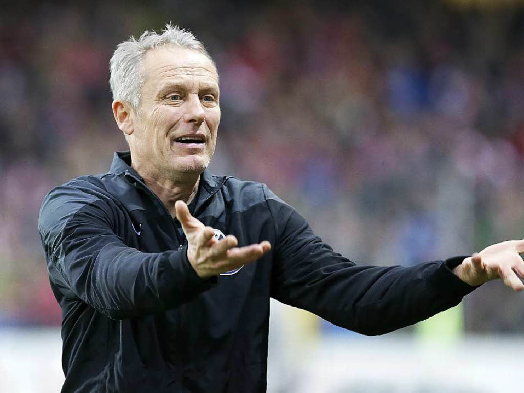 SC-Coach Streich war not amused.