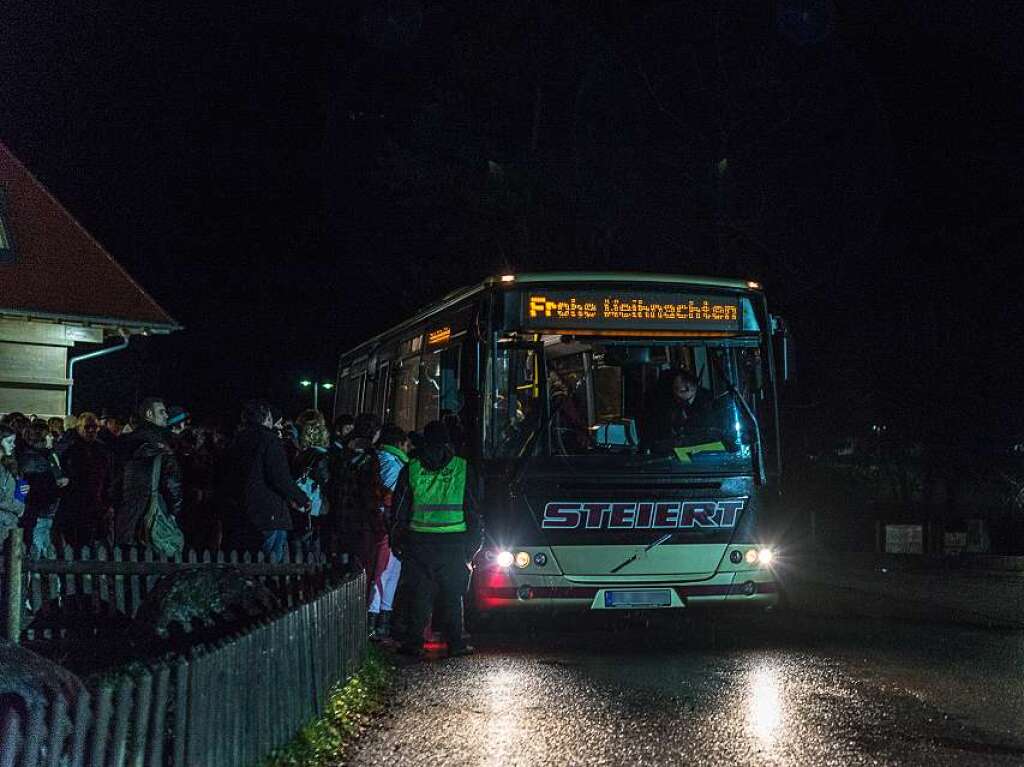 Phillipp Geists Lichterbilder auf Pfeilern und Bgen des Ravenna-Viadukts boten Besuchern ein spektakulres Erlebnis.