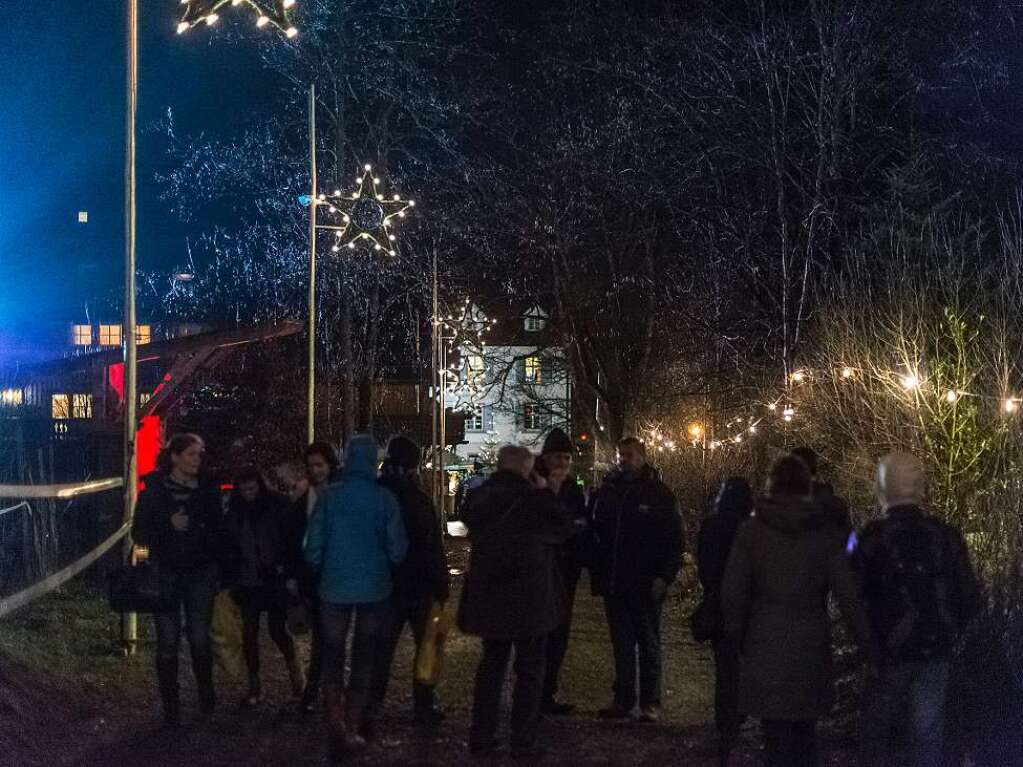 Phillipp Geists Lichterbilder auf Pfeilern und Bgen des Ravenna-Viadukts boten Besuchern ein spektakulres Erlebnis.