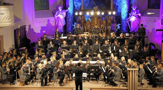Kirchenkonzert der Stadtmusik Endingen...llen Konzertabend in der Peterskirche.  | Foto: Ilona Hge