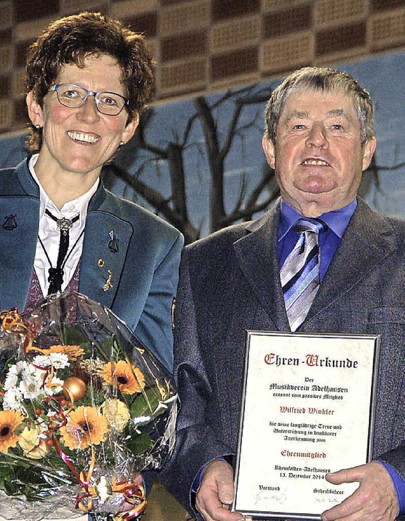 Ehrungen in Adelhausen Rheinfelden Badische Zeitung