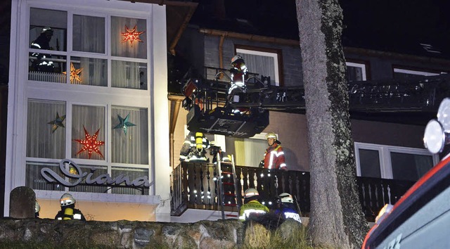 Die Fassade vom Hotel Diana in Brenta...ich durch einen Kurzschluss in Brand.   | Foto: Kamera 24