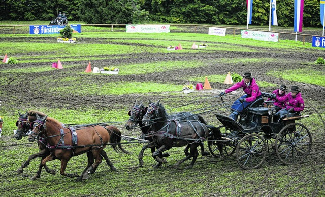 Tiefe Spuren hat das Reitturnier im Se...inblick auf knftige Turniere klren.   | Foto: Ralf Brunner