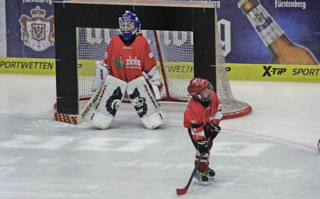 Achtung, der Puck kommt!  | Foto: Privat