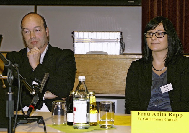 Benno Bohn (Sick AG Waldkirch),  Anita...Elzach (Fotos von links nach rechts).   | Foto: Schule