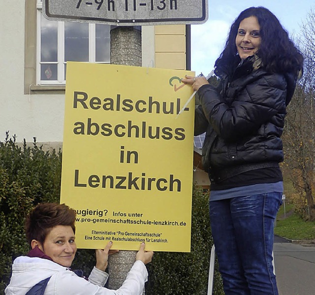 Die Lenzkircher kmpfen um die Schule.   | Foto: Dennis Wipf