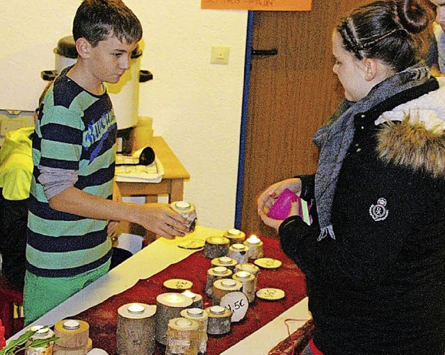 Gebastelt haben die Schler der Gemein...hule Hotzenwald fr einen guten Zweck.  | Foto: zvg