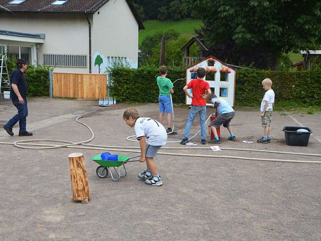 Geschicklichkeit war gefragt beim Kindergartennachmittag.