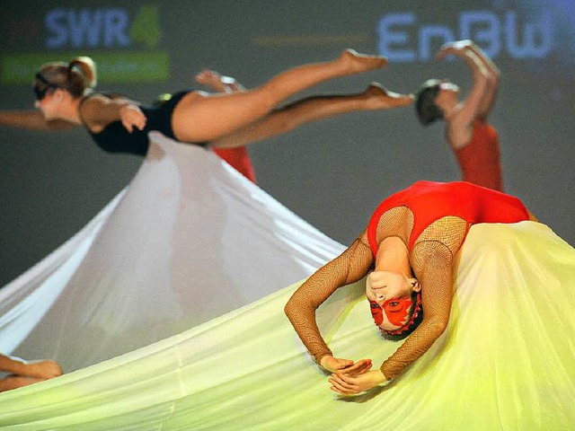 Akrobatik in Vollendung: Bei der Turng...er sportliche Hchstleistungen geboten  | Foto: Seeger