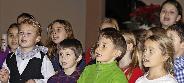 &#8222;Mache dich auf und werde Licht&...chulchor der Grundschule Meienheim.    | Foto: Heidi Fssel