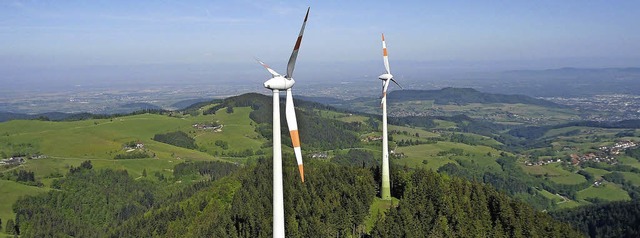 Die beiden neuen, weitaus leistungsfh...n auf der Plattenhhe  bei St. Peter.   | Foto: Volker Jung