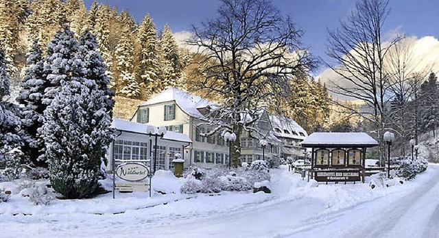 Besonders romantisch mit Schnee:    das  Waldhotel  | Foto: Archivbild: hotel