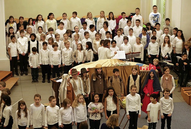 Eichrodtschler spielen in der Christuskirche die Weihnachtsgeschichte.   | Foto: Christoph Breithaupt